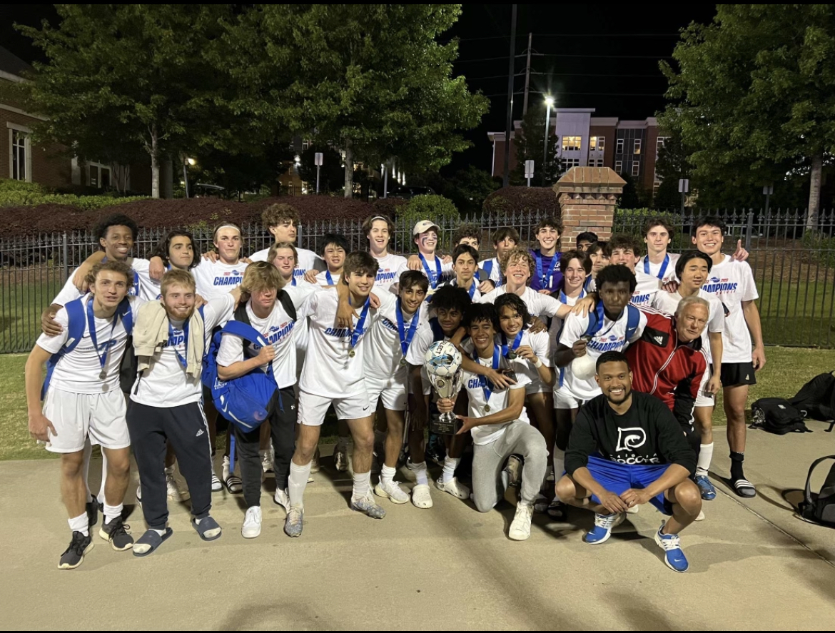 The boys soccer team has now won five state championships in the last 10 years.