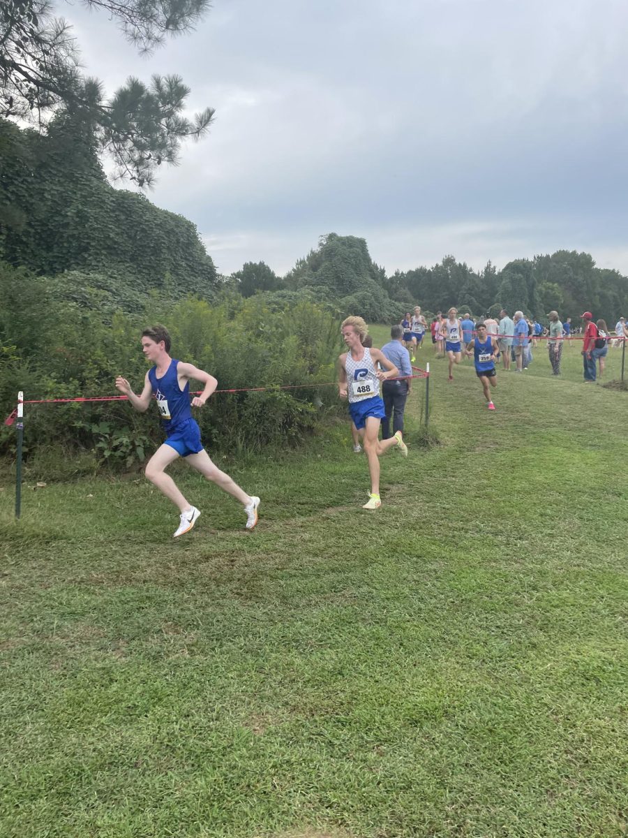 Owen Tobias ’24 gets third place as Paideia go first overall at the Dragon Invitational on September 14th. 
