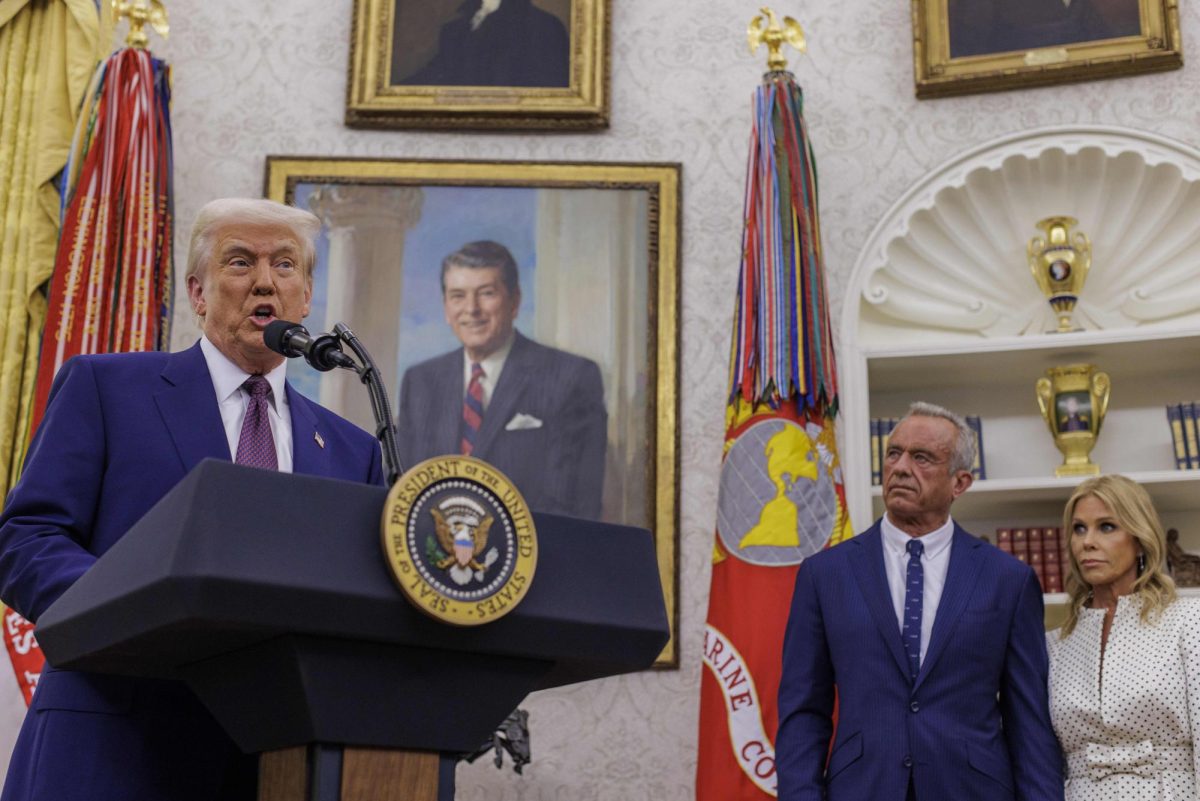 Trump gives an address in the Oval Office before the official swearing in of RFK Jr.
Photo by Francis Chung/Pool/CNP/ZUMA Press